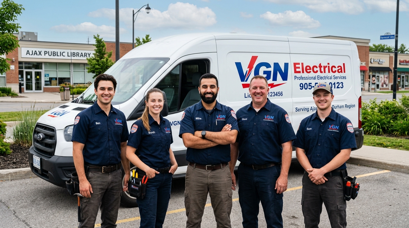 Ohms Electrical Inc. team of licensed master electricians in Ajax Ontario